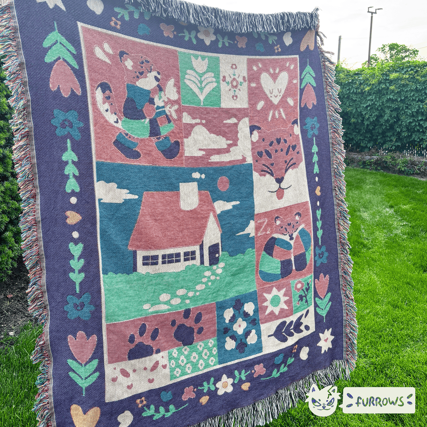 Snow Leopard Blanket [PREORDER]